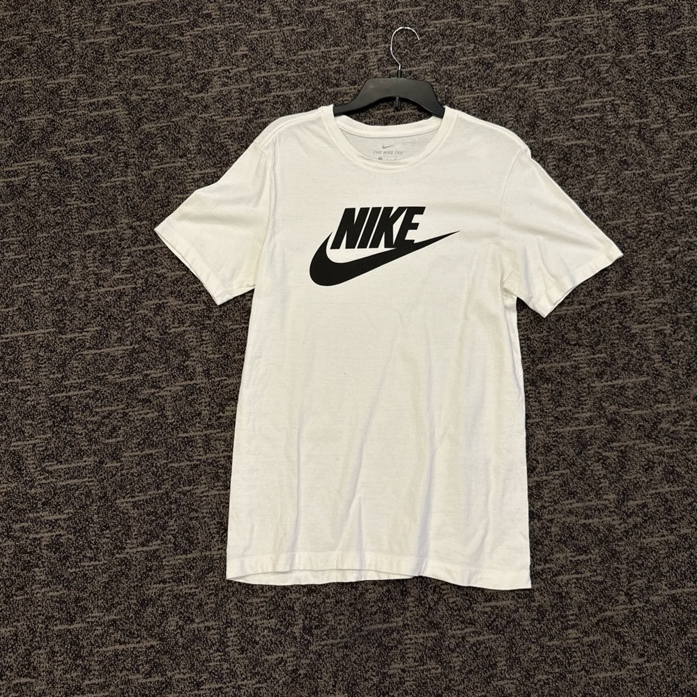 Nike White Tee with Black Logo